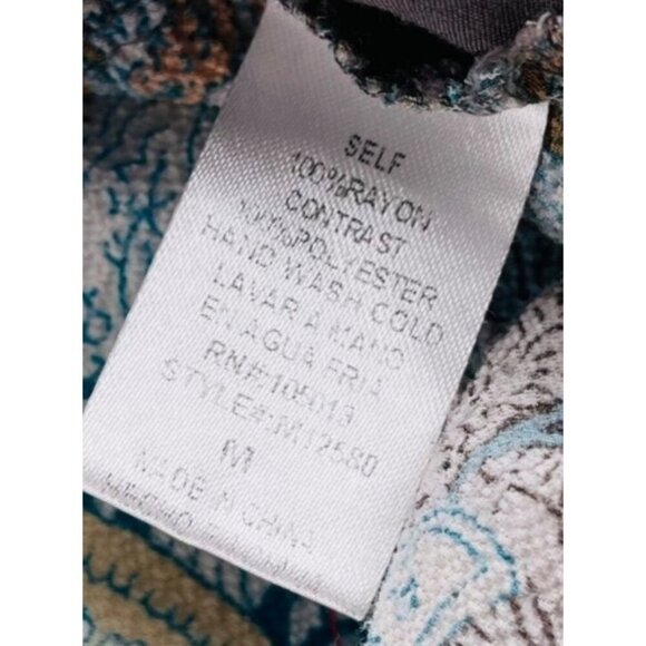 Andrée By Unit Womens Embroidered Boho Tunic Top M - Picture 3 of 5